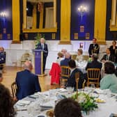 US President Joe Biden speaking at a state dinner at Dublin Castle, on day three of his visit to the island of Ireland. As we rightly welcome his visit  we should confront those who now outrageously claim that “there was no alternative” to IRA terror.  Photo: Julien Behal Photography/PA Wire