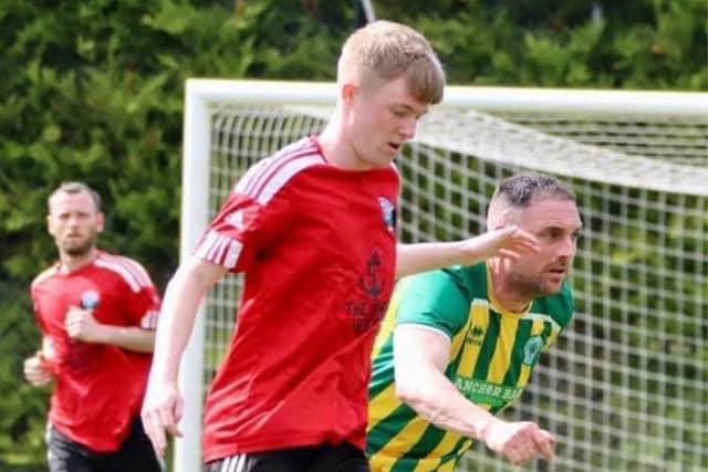 Former Cliftonville and Linfield youth product Jamie McDarby is hoping to help Ardglass win the Bobby Dalzell Cup on Boxing Day. PIC: Gareth Sharvin
