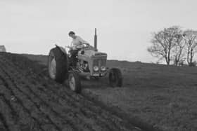Elizabeth ploughing in 1965 as part of this week's Northern Ireland Screen’s Digital Film Archive clip Elizabeth Ploughs Her Own Course (1965). Picture:  Northern Ireland Screen’s Digital Film Archive