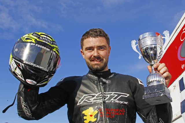 Ulster Superbike champion Carl Phillips won the Sunflower Trophy for the first time in 2025. (Photo by Rod Neill/Pacemaker Press)