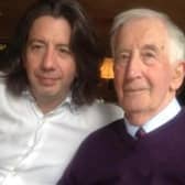 Michael Deane pictured with his late father Mr Ted Deane in who’s tribute the new Belfast restaurant is named
