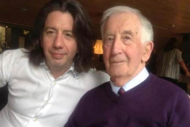 Michael Deane pictured with his late father Mr Ted Deane in who’s tribute the new Belfast restaurant is named