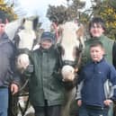 Pictured in March 2008 at a ploughing match which was held on Easter Monday of that year, they are Robert Murphy, Clare Squires, Jordan Magowan, Nathan Magowan and Nigel McBride. Picture: Farming Life archives/Steven McAuley