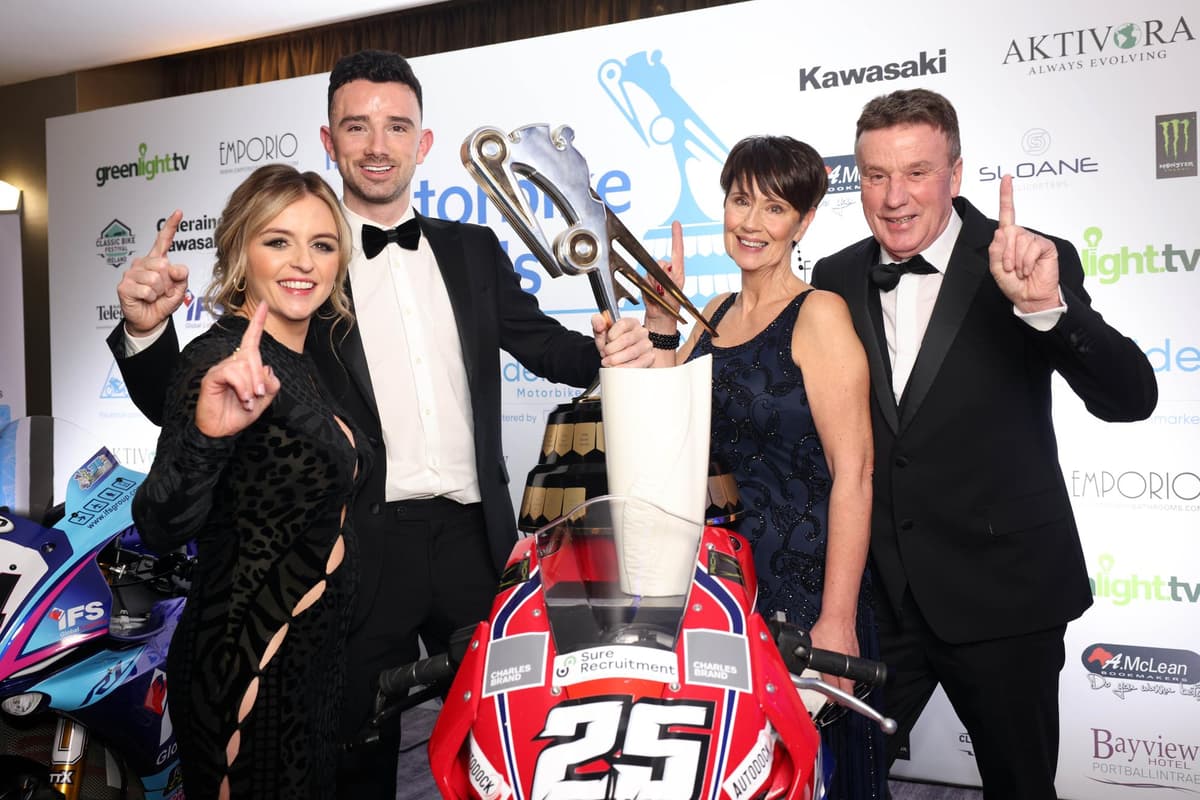 Who will be crowned Irish Motorcyclist of the Year for 2023 in Belfast?