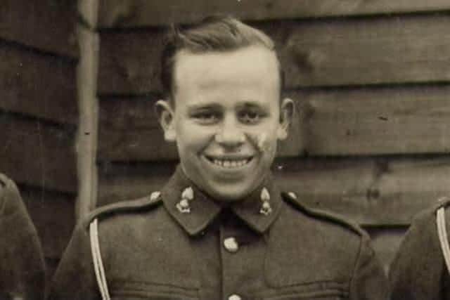 A young Norman Irwin, pictured during his military servce. He had been posted to both Europe and Africa during WWII (photograph posted online by grandson Chris Irwin)