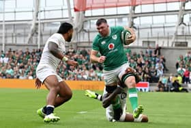 Peter O'Mahony is set to earn his 100th Ireland cap in Saturday's big Rugby World Cup showdown with Scotland in Paris