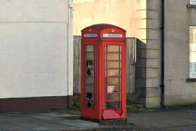The listed BT phone kiosk at 46/48 St. Patrick's Street, Draperstown, could be fitted with a defibrillator and fully restored.