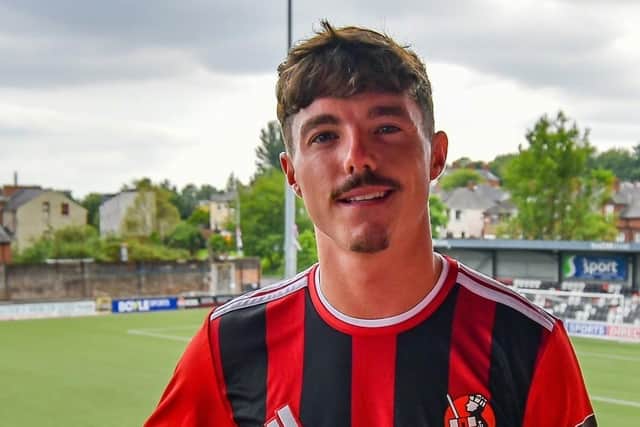Thomas Maguire has signed a permanent deal with Crusaders. (Photo by Crusaders FC)