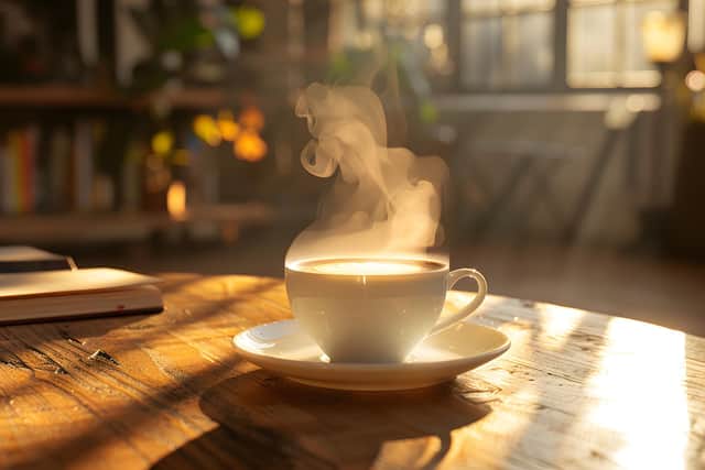 A fresh cup of coffee
