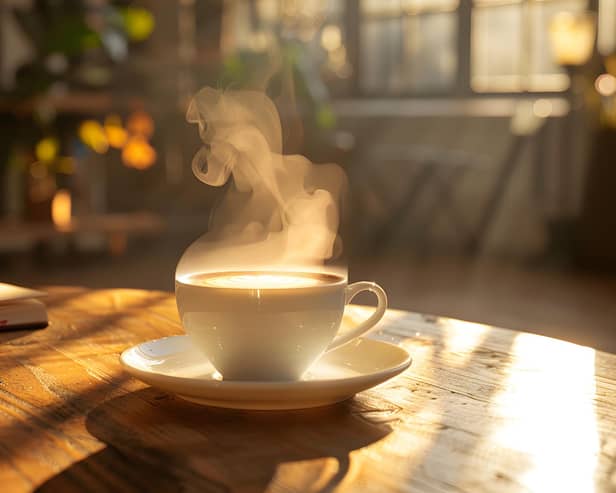 A fresh cup of coffee