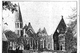 A photograph concerning the fire at West Presbyterian Church, Ballymena, which appeared in the News Letter on Tuesday, October 19, 1926. Picture: News Letter archives/Darryl Armitage