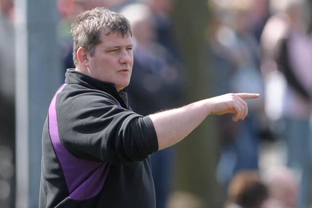Clem Boyd, the current Instonians director of rugby, as club coach in 2010. (Photo by Angus Bicker/PressEye Ltd)