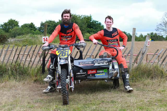 Andy and Adam McKibbin claimed their maiden Ulster sidecar victory at Tinkerhill