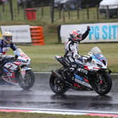 Alastair Seeley won the opening National Superstock 1000 race at Brands Hatch on Saturday on the SYNETIQ BMW. Picture: David Yeomans Photography