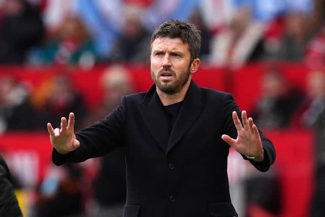 Manchester United interim head coach Michael Carrick. (Photo by Martin Rickett/PA Wire)