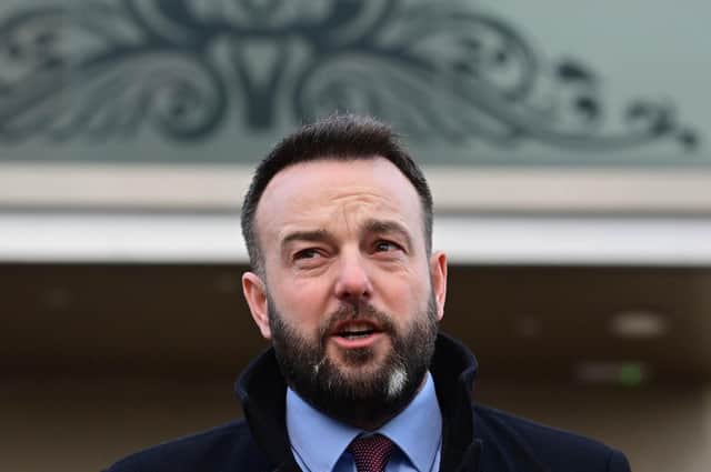 SDLP leader Colm Eastwood was among the seven people who took part in a walk to Londonderry’s courthouse in August for a hearing in relation to the prosecution of Soldier F. The PPS has decided that it would not be in the public interest to charge those involved in the unnotified procession, including the Foyle MP.