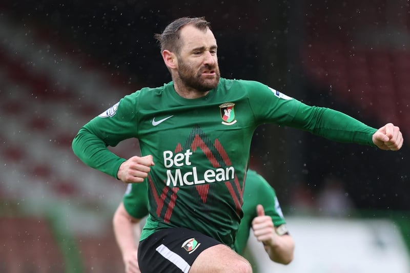 Northern Ireland international Niall McGinn was a January signing from Dundee and scored eight times in 19 Premiership outings, including a hat-trick against former club Dungannon Swifts. Transfermarkt rank him as the highest-valued current Premiership player. Transfermarkt value: €350,000