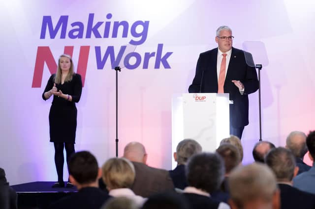 At the last DUP conference in September, Gavin Robinson said "when unionism is divided, our opponents prosper". The outgoing UUP leader Mike Nesbitt has talked about realignment towards creating a two-bloc approach, with one wing more traditional and the other more progressive. Photo by Kelvin Boyes / Press Eye