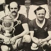 Jimmy Martin (centre) during his time at Linfield. (Photo by Linfield FC)