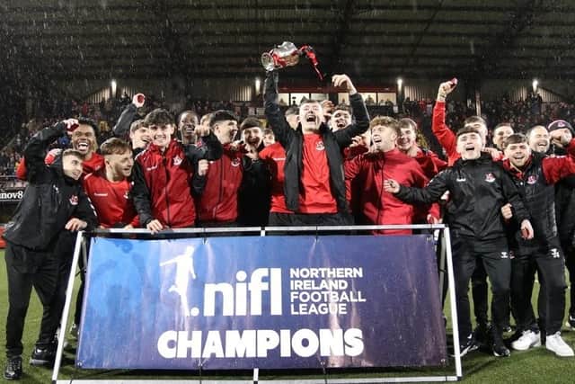 Sam Morrow was part of the Crusaders side that won the 2022/23 Premiership Development League. Photo credit: NIFL