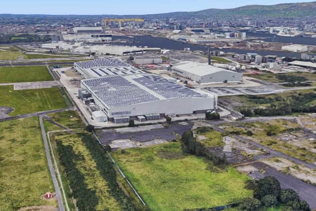 The Spirit Aerosystems factory in east Belfast (as seen on Google Maps)