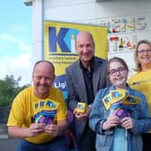 BBC NI Newsline anchor and sports presenter, Stephen Watson, joined Northern Ireland Kidney Research Fund NI and mascot Bella to celebrate 50 years at the Royal Victoria Hospital children’s Renal department