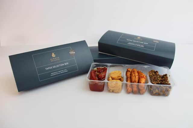 The unique tapas boxes created by Burren Balsamics for Aer Lingus