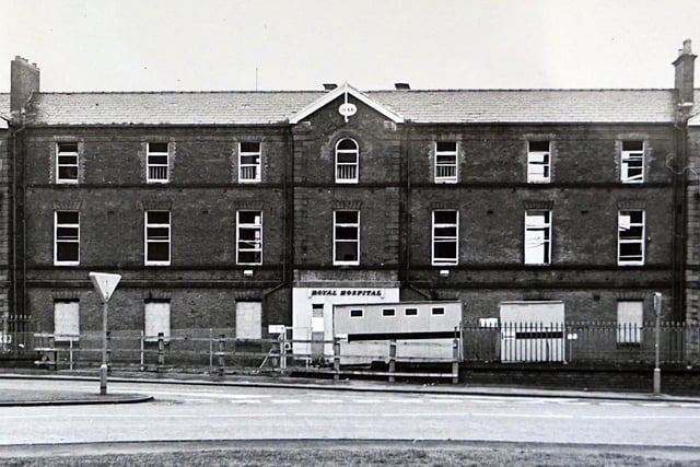 Chesterfield Royal hospital building prior to re-developed early 1993