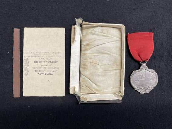 Harold Cottam's silver Carpathia medal is one of a number of Titanic-related items to be auctioned at Henry Aldridge & Son auctioneers on April 22