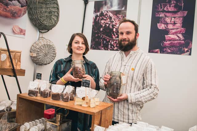 Duo: Shane and Dorothy Neary of NearyNógs Stoneground Chocolate in the Mournes, near Rostrevor