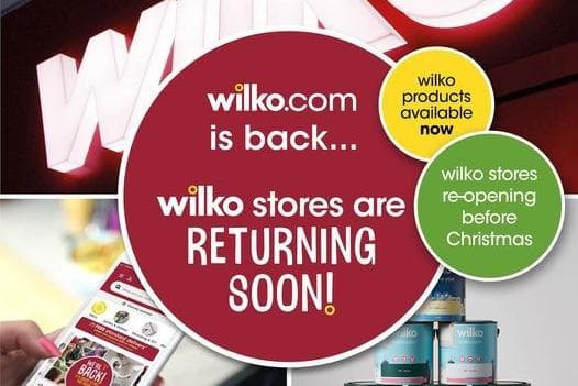 ‘Wilko stores will be returning to the high street and retail parks across the UK, including NI for the first time'