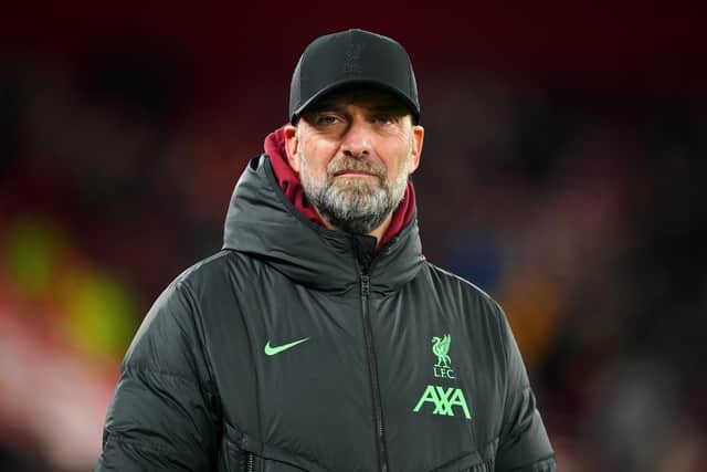Liverpool manager Jurgen Klopp. (Photo by Peter Byrne/PA Wire)