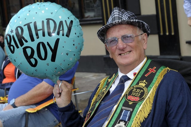 Sir Kt Harry Cowan from Newtownards was celebrating his 74th birthday on the Last Saturday in Dromore