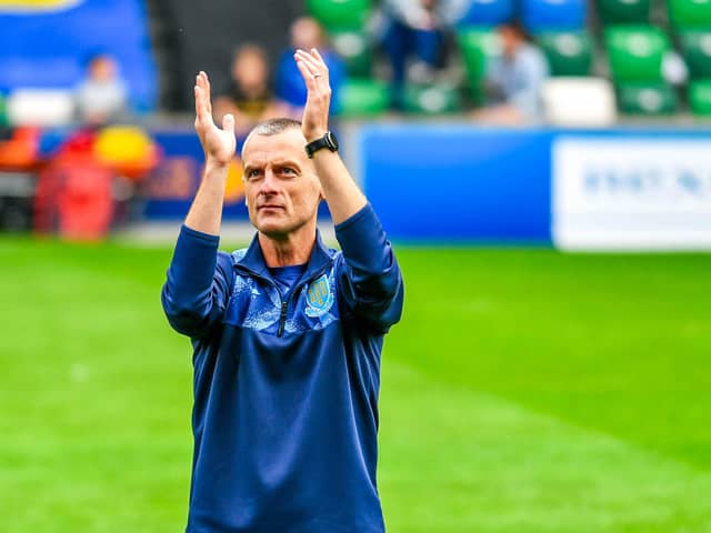 Ballymena United manager Oran Kearney. (Photo by Andrew McCarroll/Pacemaker Press)