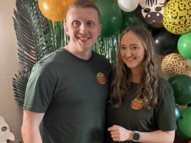 Owner of Hunters Quest - Michaela with her husband Paul. Credit: Supplied