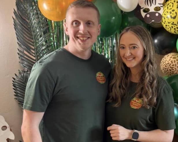 Owner of Hunters Quest - Michaela with her husband Paul. Credit: Supplied