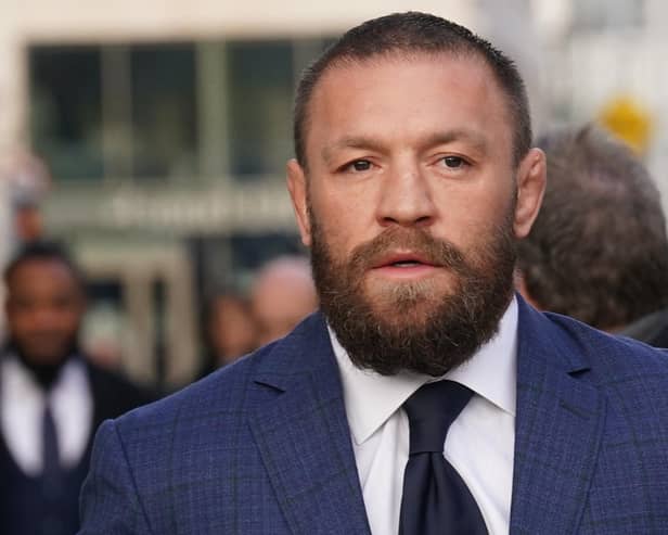 ​Mixed martial arts fighter Conor McGregor has announced he is withdrawing from the race for the Irish presidency. Photo: Brian Lawless/PA Wire