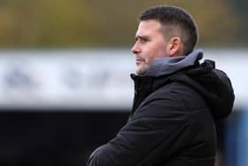 Linfield manager David Healy watches on during their game against Newry City at Newry Showgrounds, Newry. PIC: David Maginnis/Pacemaker Press
