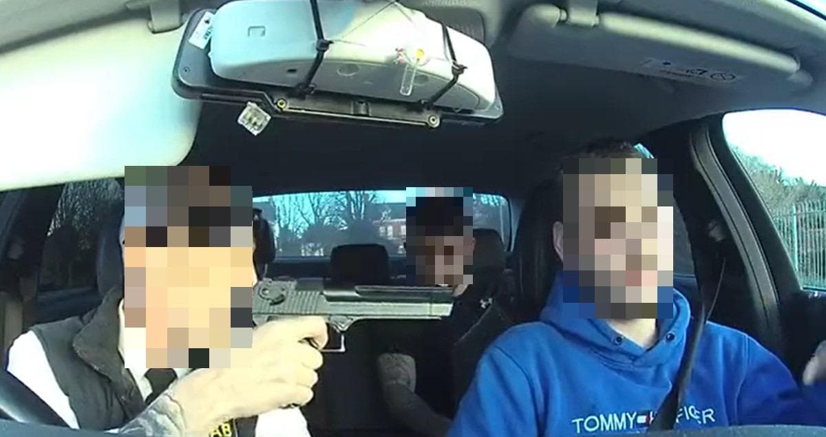 Arrest made after footage shows taxi driver threaten passenger with 'gun'