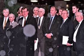 David McNarry left with David Trimble and other Ulster Unionists at the signing of the Belfast Agreement in 1998. Mr McNarry does not want the 25th anniversary to be used to place the Northern Ireland Protocol alongside the deal. "Showboating the protocol isn’t on, given the damage it’s done to a deal the I was proud to back," he writes