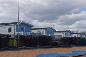 General view of a holiday caravan park