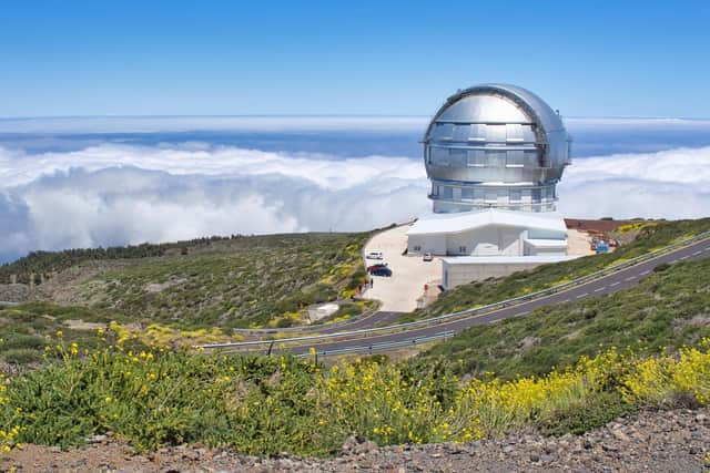 First Light’s cameras are used in some of the largest telescopes in the world, including the world’s largest single-aperture optical telescope, the Gran Telescopio Canarias, in the Canary Islands. Credit: Judith Engbers