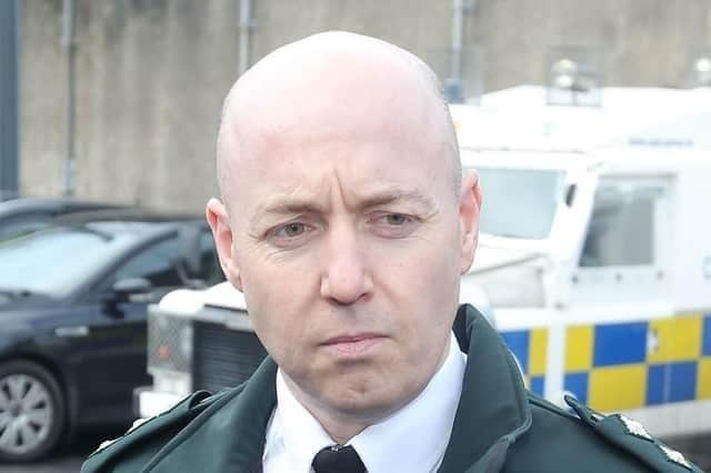Jon Burrows, pictured during his time in the PSNI; he has been outspoken in his defence of the officers involved in the Ormeau Road case