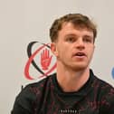 Ulster's Jamie Benson during a press confernce this week ahead of Saturday's United Rugby Championship game against Glasgow Warriors. (Photo by Arthur Allison/Pacemaker Press)