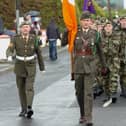 The Irish Army on parade in Carndonagh