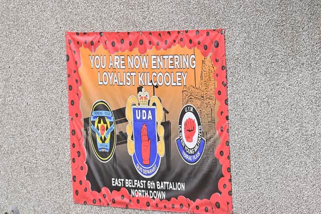 A UDA Mural in the Kilcooley area of Bangor are of Bangor.
