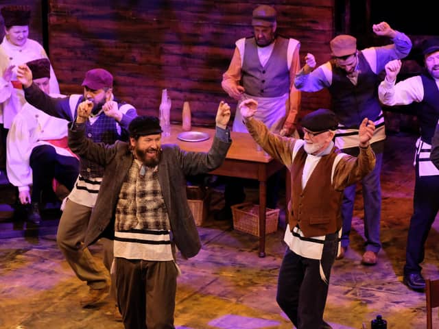One of the scenes from Ballywillan Drama Group's Fiddler on the Roof which runs in the Riverside Theatre in Coleraine until May 4.