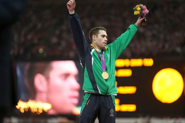 Jason Smyth after winning 200m gold at the London 2012 Paralympic Games