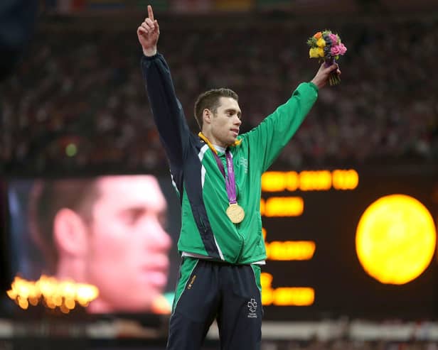Jason Smyth after winning 200m gold at the London 2012 Paralympic Games