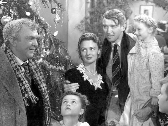 Jimmy Stewart learns that his life has infinite influence on the lives of others in It's A Wonderful Life -  one of many festive classics showing at the Ulster Museum as part of the Cinemagic festival